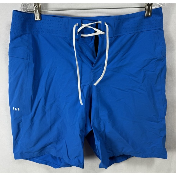 Mens Lululemon Classic Linerless Board Shorts Bathing suit Blue 34 X 9" MSRP $88 - Picture 1 of 8